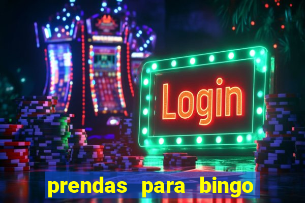 prendas para bingo de natal